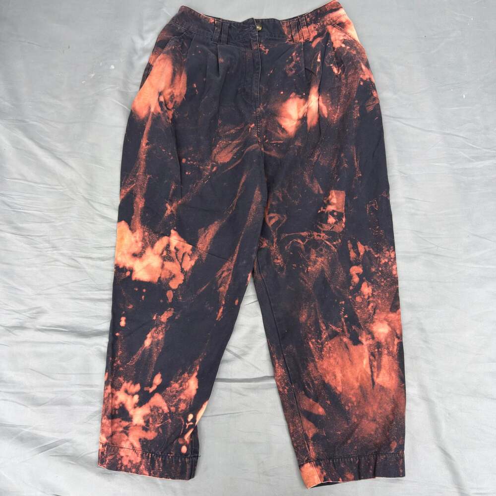 Empyre Echo Orange &‎ Black Tie-Dye Cargo Pants